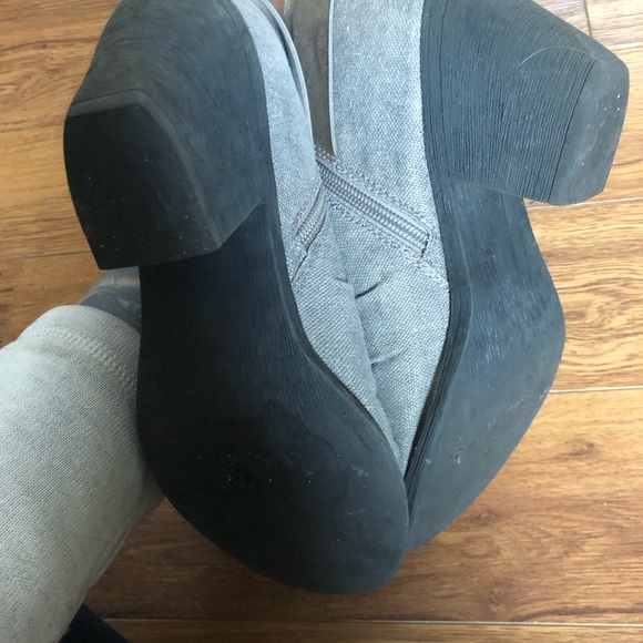 Blowfish Canvas Peep Toe Booties - Picture 7 of 8